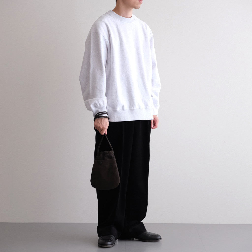 DRAWSTRING BAG #BROWN [BG-32-C-NUBCK-4]