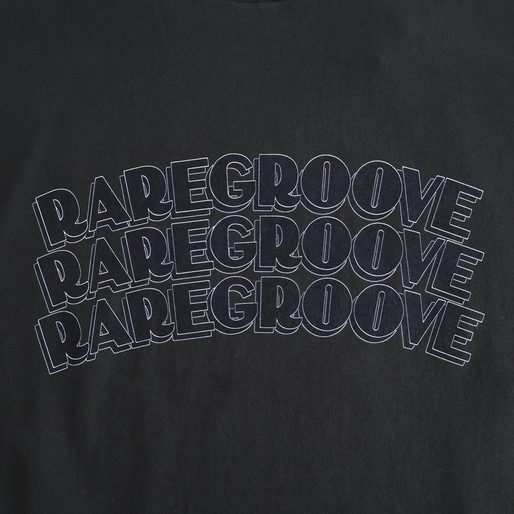 RAREGROOVE Print Tee WIDE #InkBlack×Black-PT [bROOTS25S34S26B]