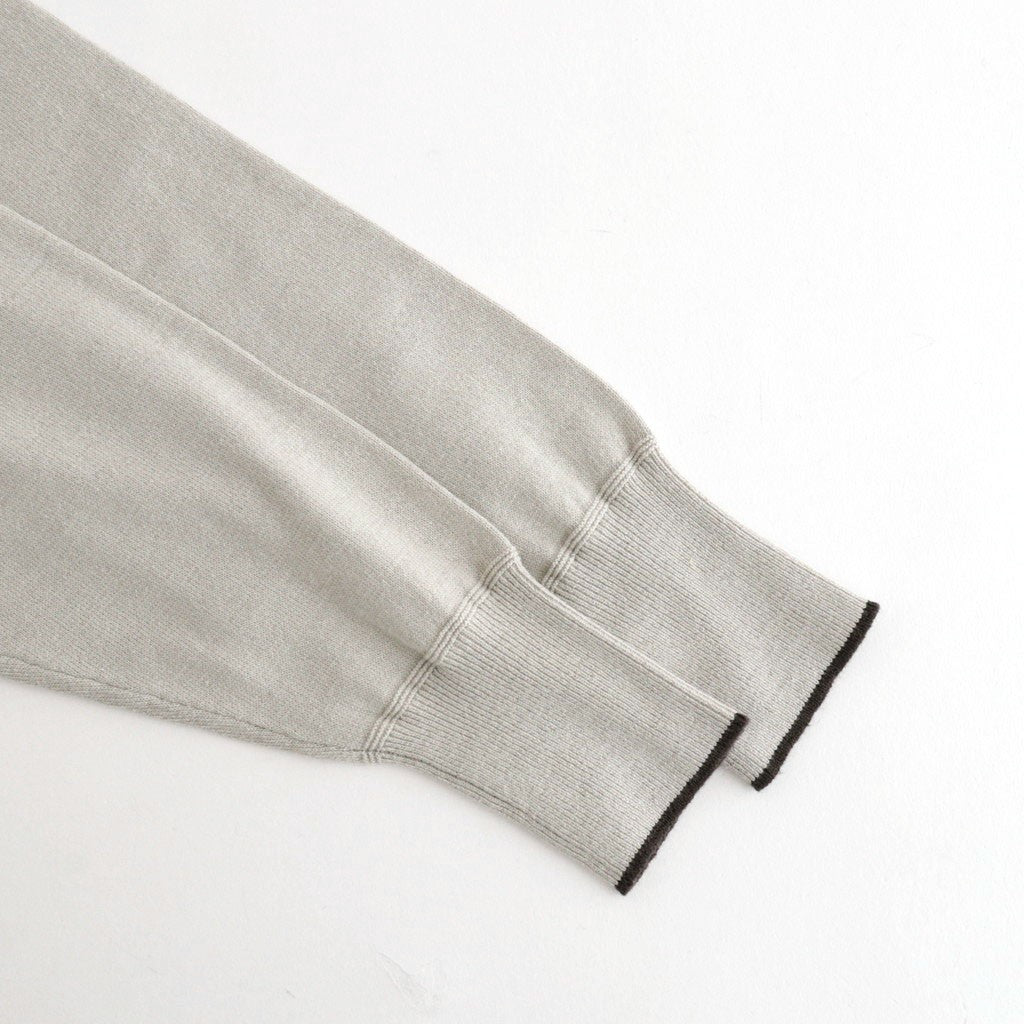 Cotton Silk Henleyneck #Silver Gray [NEP-SS2627]