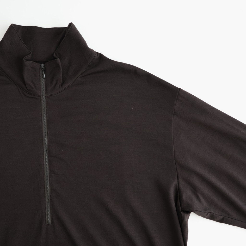 HALF-ZIP STAND #DARK BROWN [M26C15CS02C]