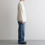 Co/Silk Nep Harf-Zip P/O #Ivory [BHS25S037S26]