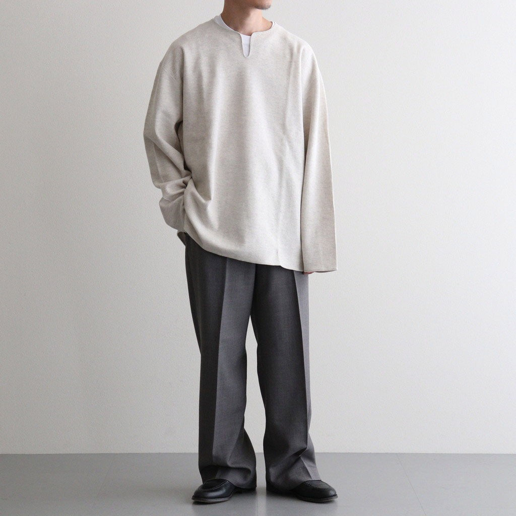 REGULAR FIT STRAIGHT TROUSERS #GRAY [M26C06PT02C]