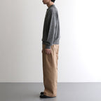 WASHED HIGH COUNT LINEN POLO #GRAY [BN-25SM-023]