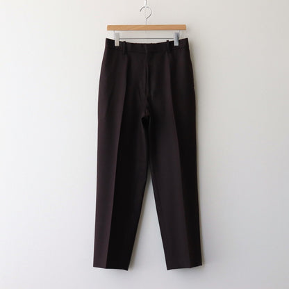 FLAT TAPERED TROUSERS #DARK BROWN [A24C17PT01C]