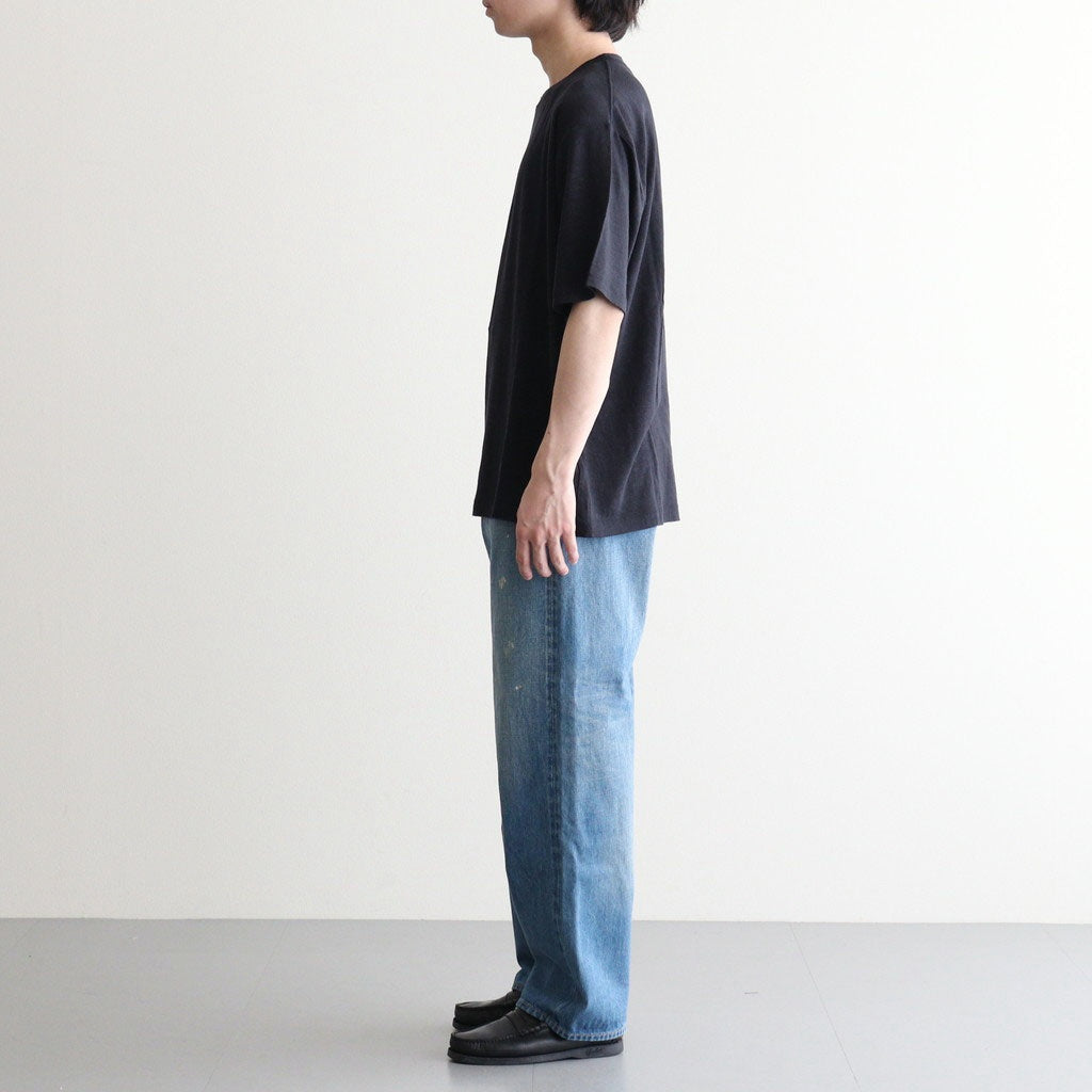 NORMANDY LINEN T-SHIRT #NAVY [BN-26SM-071]