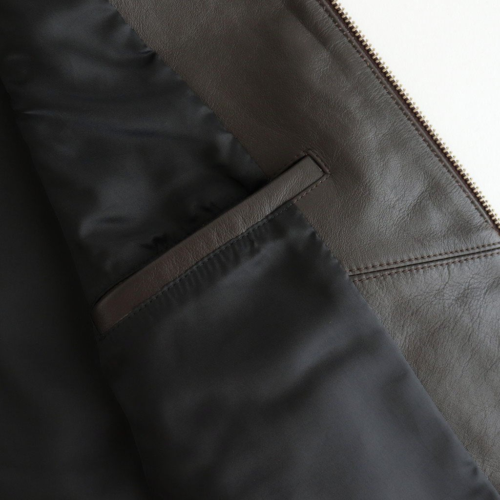 WORK VEST #D.BROWN [V-09-C-COW-4]