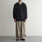 SILK POLO SKIPPER #CHARCOAL [BN-25SM-037]