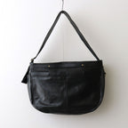 NEW NEWSPAPER BAG L #BLACK [BG-40-C-COW-5]