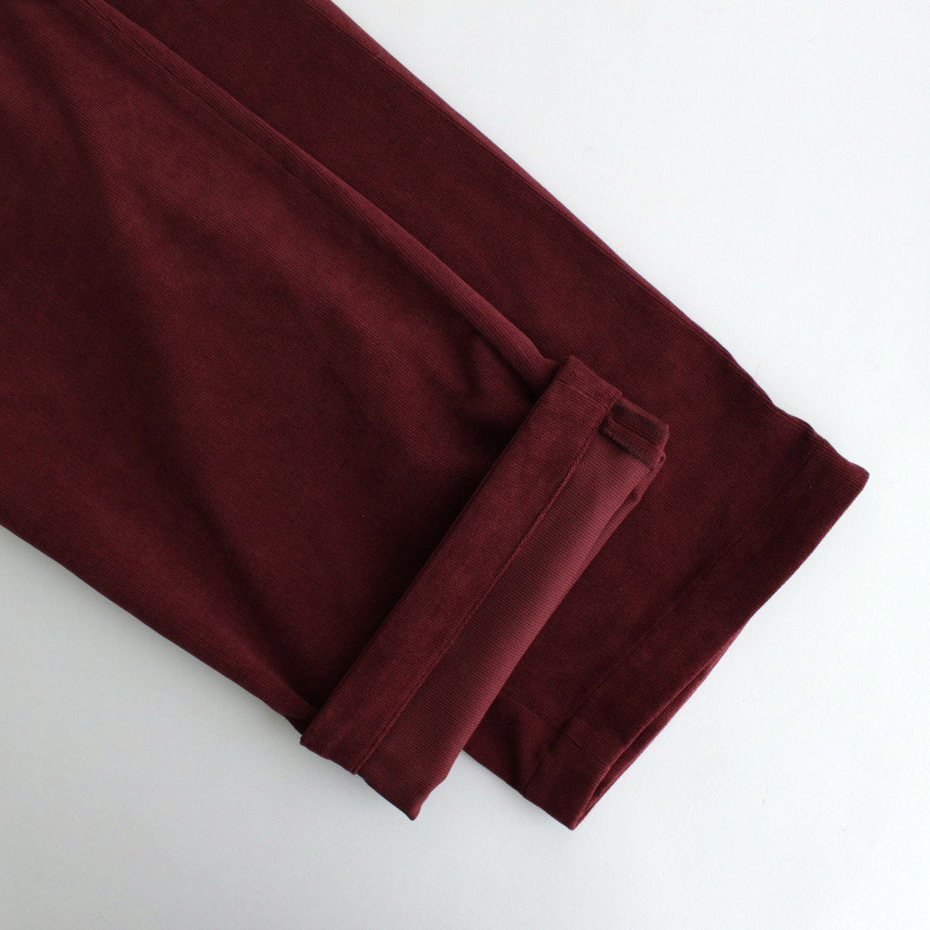 Corduroy Field Tuck Pants #Burgundy [N24FC025]