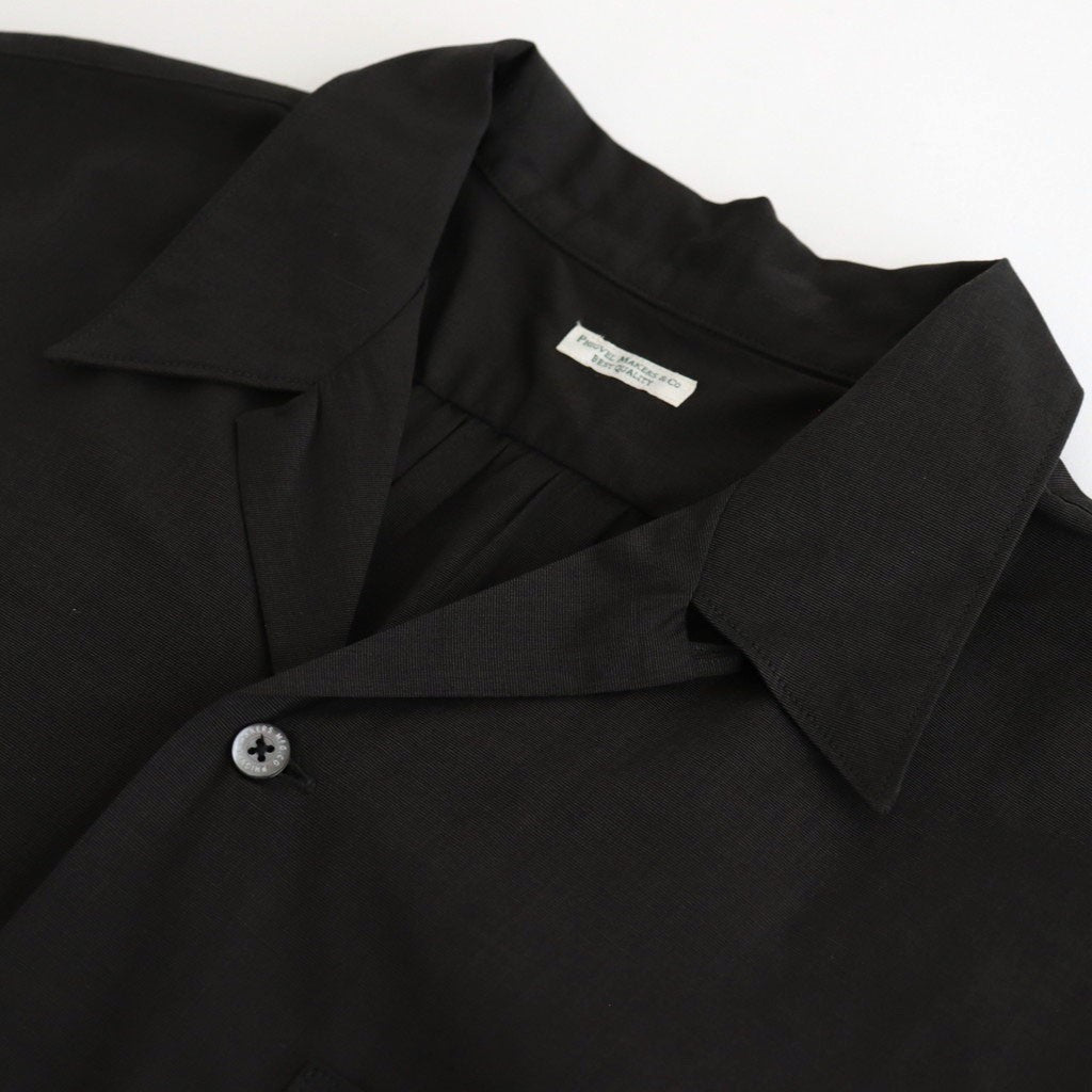 BACK GATHERING SS SHIRT #CHARCOAL [PMAT-SS04]