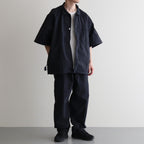 SM FIELD SHIRT SS feather nylon #BlackNavy [25s_SMMS254116]