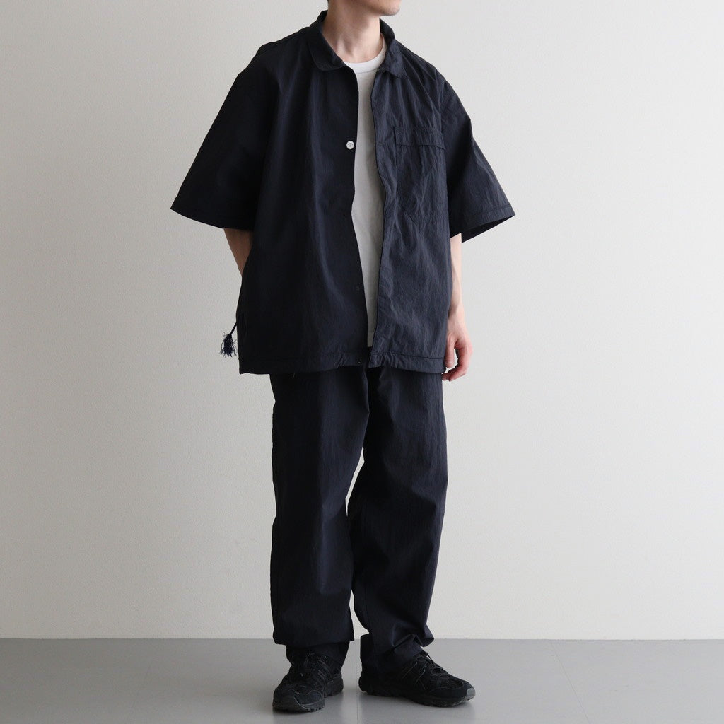 SM FIELD SHIRT SS feather nylon #BlackNavy [25s_SMMS254116]