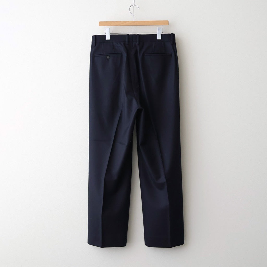 Wool Flannel Tuckless Waide Trousers #Navy [NEP-AW2504M]