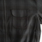 PLEATED-POCKET RICKY JACKET #PEWTER PLAID [261OJ-JK07]