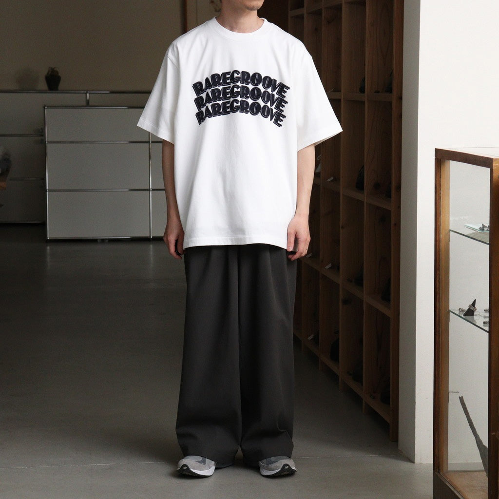 RAREGROOVE Print Tee WIDE #White×Black-PT [bROOTS25S34S26B]