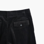 Finx Cotton Corduroy Wide Trousers #Black [NEP-AW2659 ]