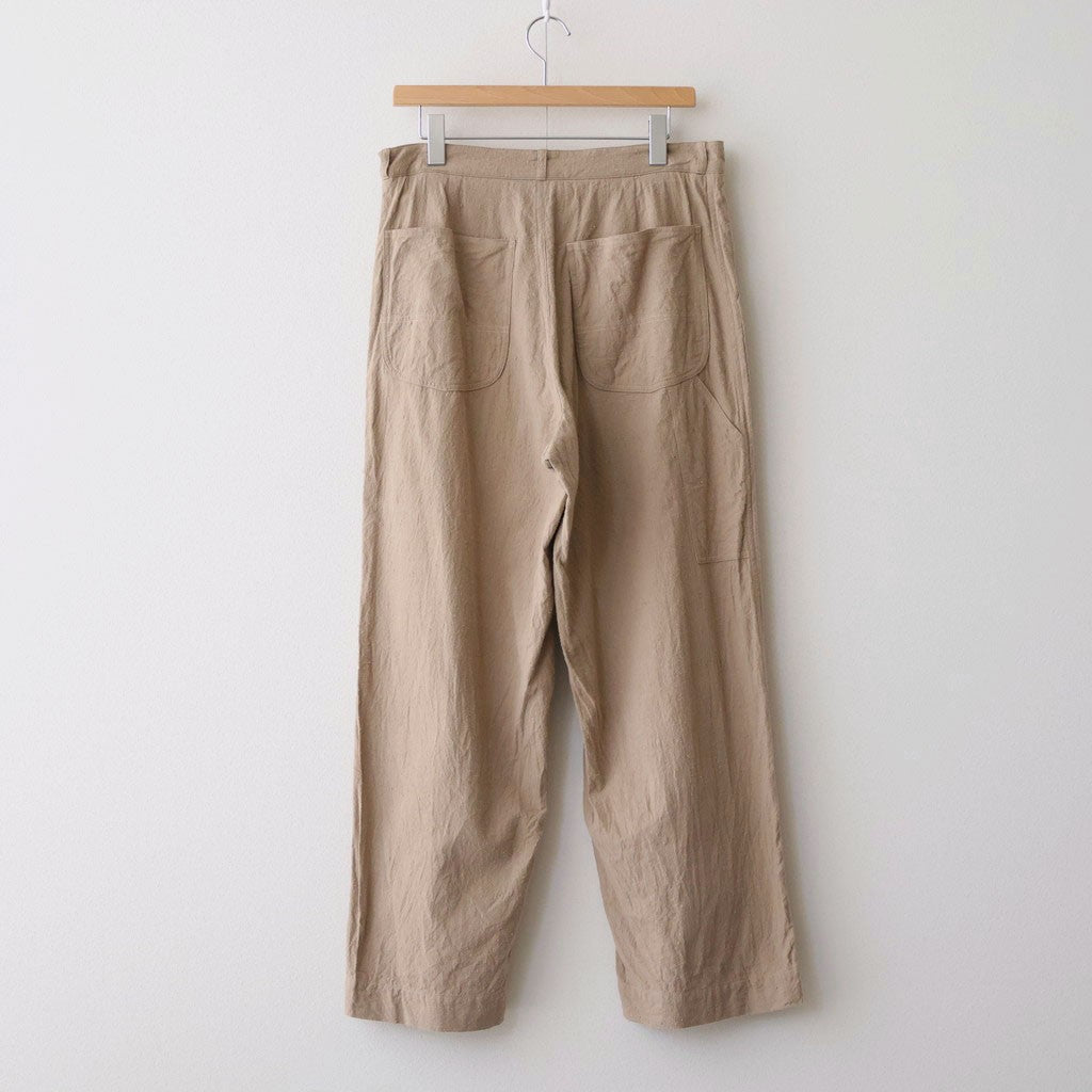 Silk/Cotton Nep Painter Pants #Beige [BHS26S006]