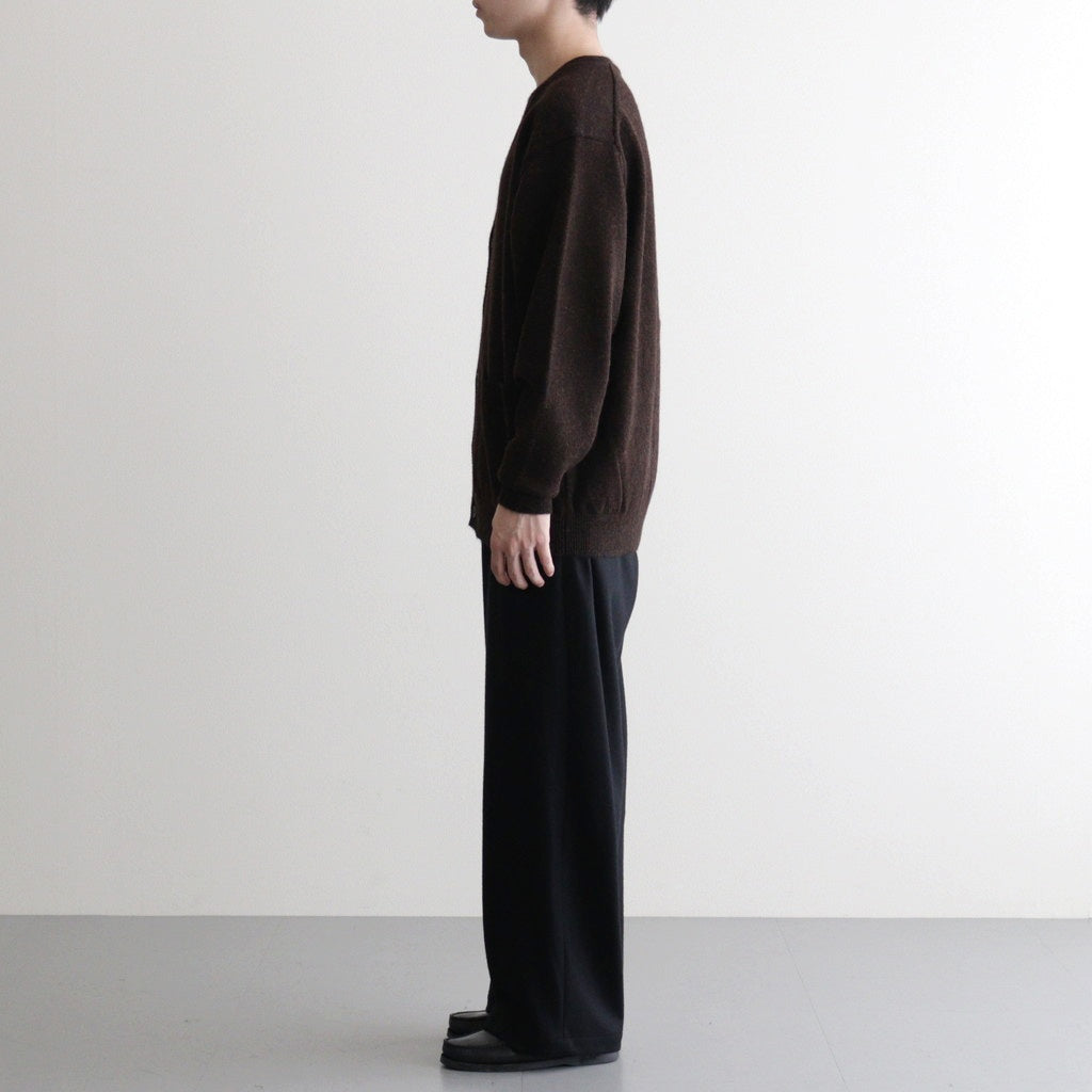 BABY ALPACA KURUMI TENJIKU V CARDIGAN #BROWN [BN-25FM-059]