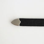 NARROW WESTERN BELT #BLACK [AC-11-C-OSTRICH-4]