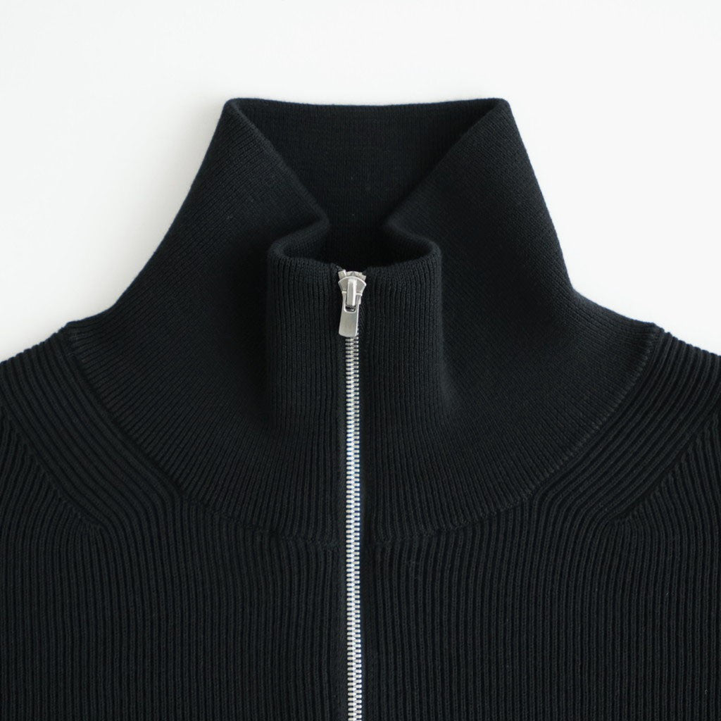 HARD TWIST WOOLRIB DRIVERS KNIT #BLACK [BN-26FM-033]