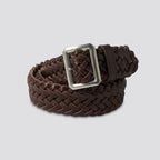 LEATHER MESH BELT #BROWN [PMAV-AC06]