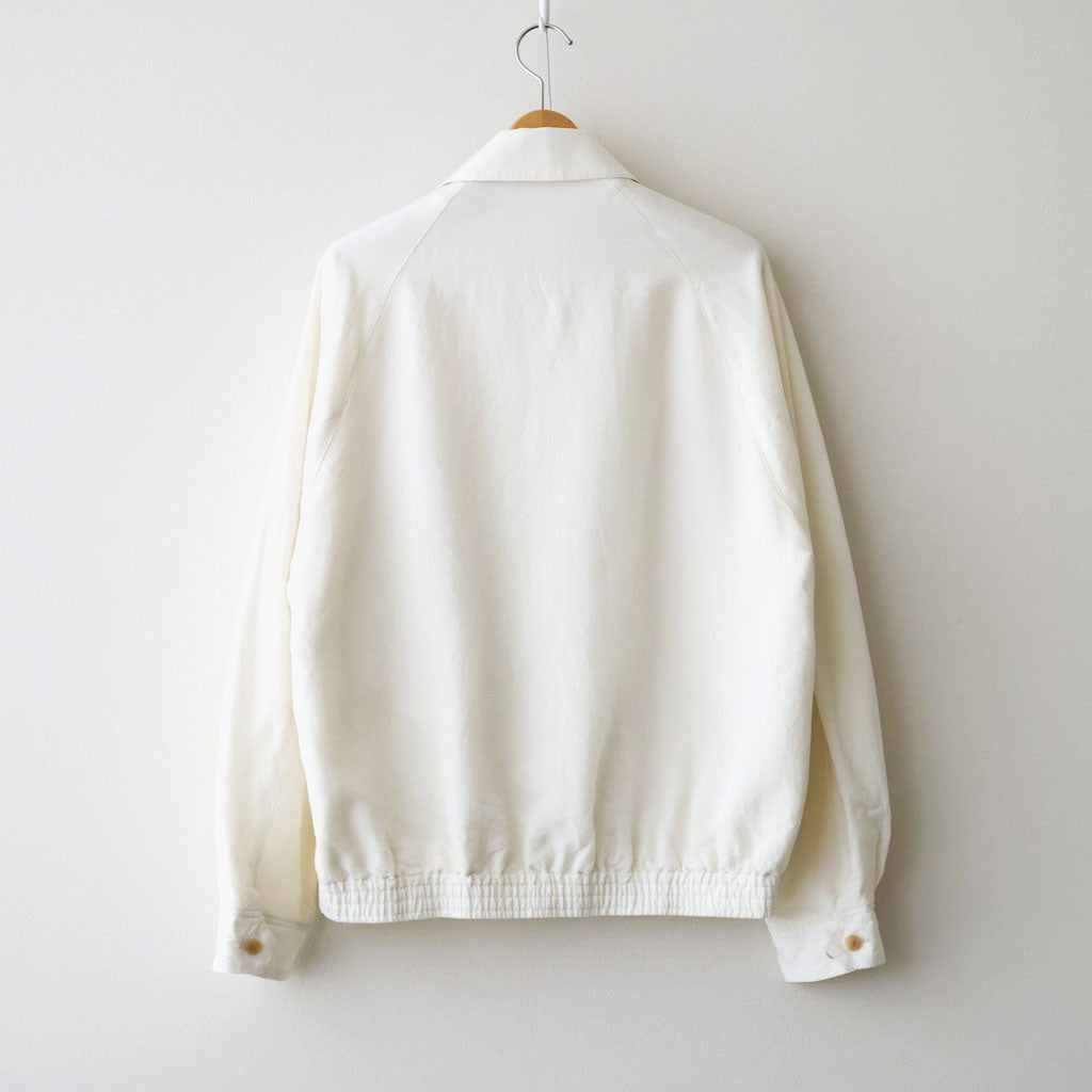 Washed Wool Silk Sports Jacket #Ivory [BHS26F020]