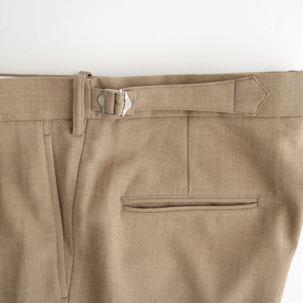 DOUBLE PLEATED BUGGY TROUSERS #BEIGE [M26C06PT01C]