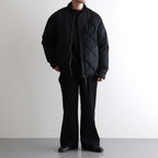 HIGH-COUNT SILK MITTEN PUFF JACKET #BLACK [252OJ-JK13]