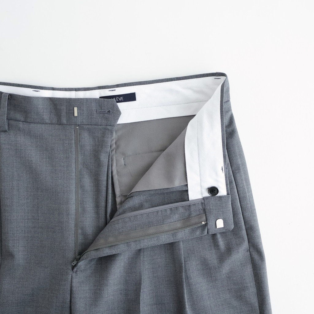 SUPER120'S CHAMBRAY WOOL 3TACK TR #020 GREY [17061 40031]