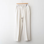 FRONT TUCK ARMY TROUSER #IVORY [261OJ-PT09]