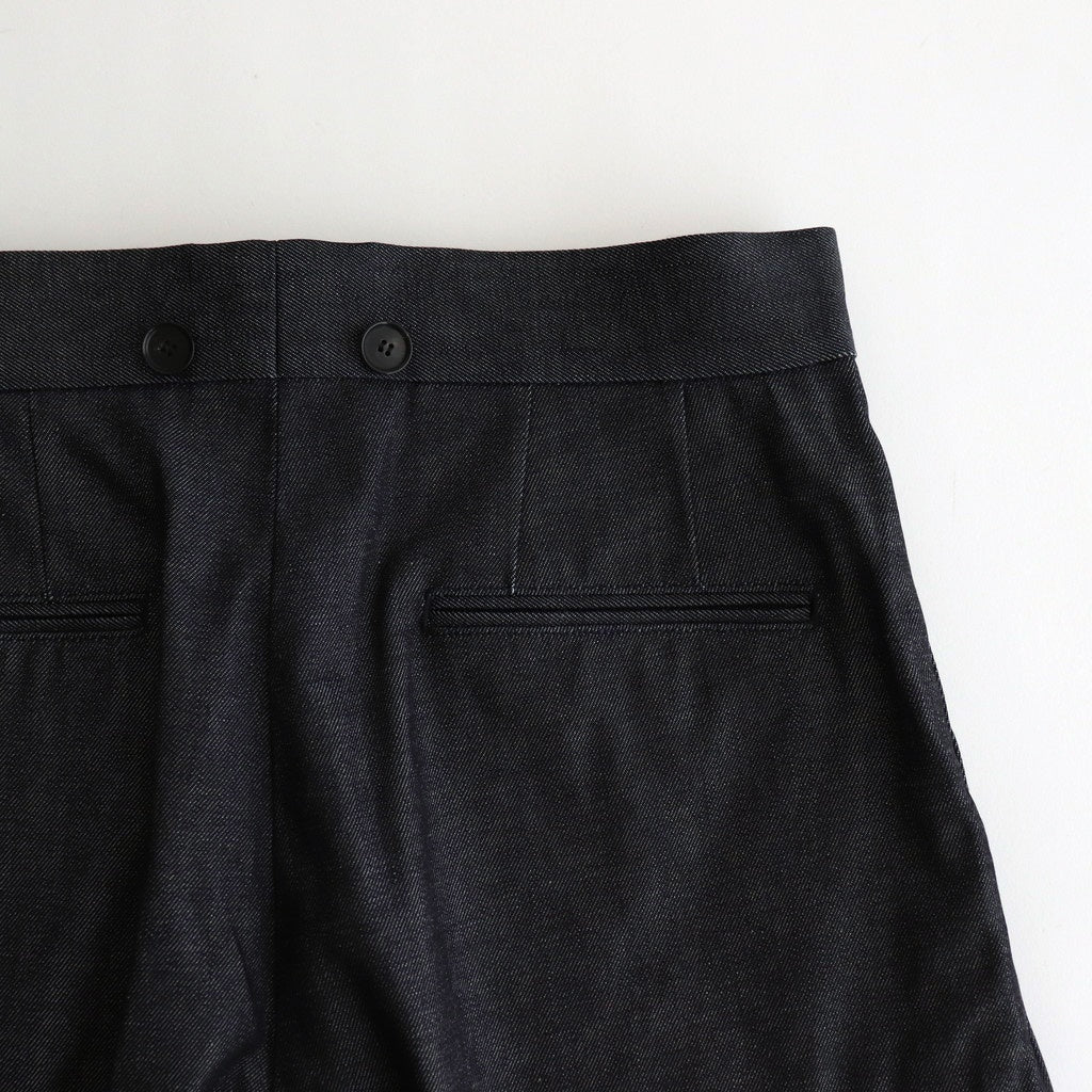 SOLIS COTTON TROUSERS - RIGID DENIM #INDIGO [HV501001]