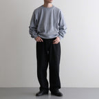 REVIVAL SILK CREW NECK #GRAYISH SAX [BN-26SM-041]