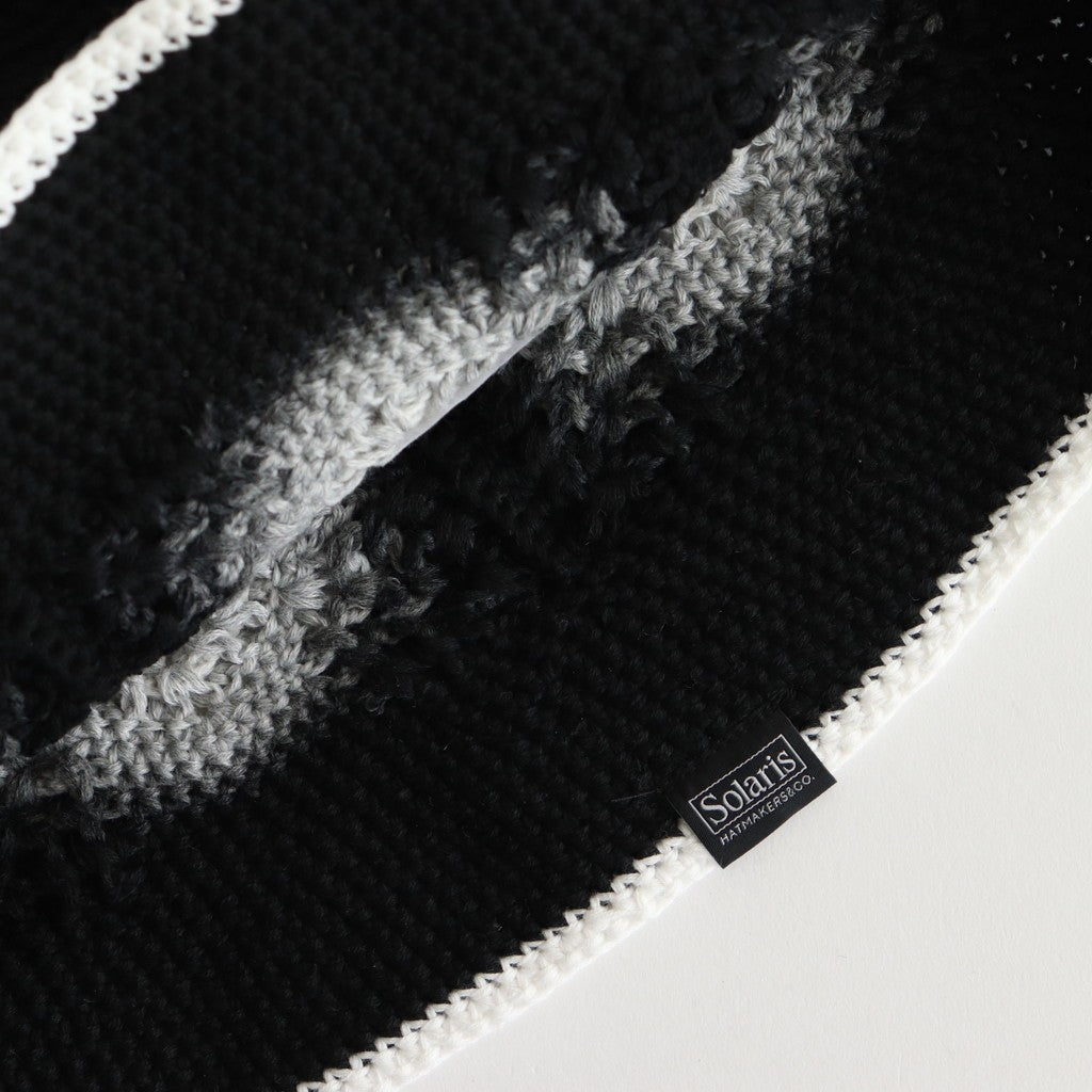 CROCHET HAT-SUNBIRD #BLACK [X01001]