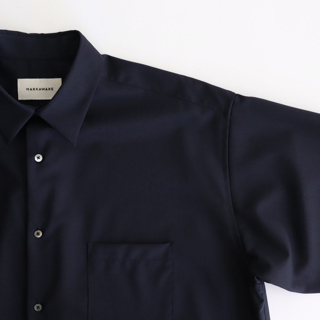 COMFORT FIT S/S SHIRT #NAVY [A25B03SH01B]