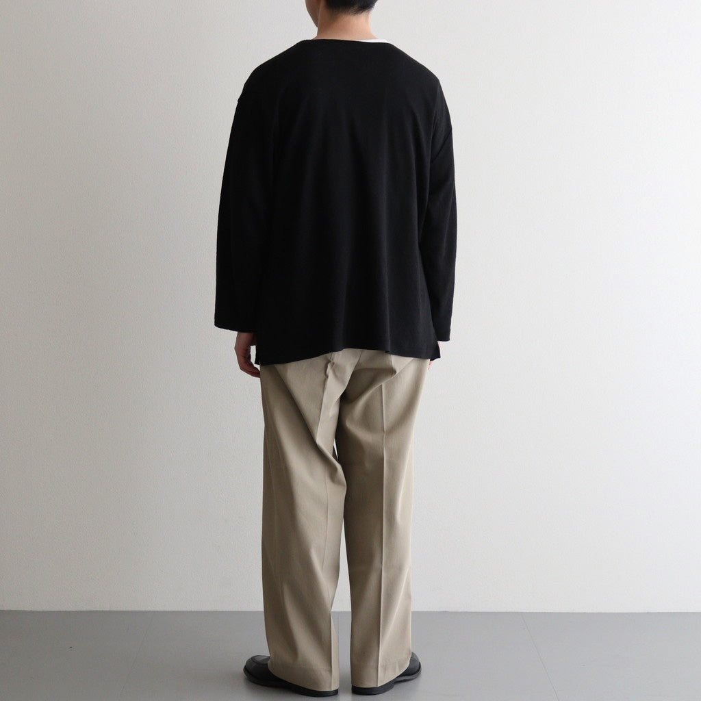 NORMANDY LINEN BASQUE SHIRT #BLACK [BN-25SM-065]