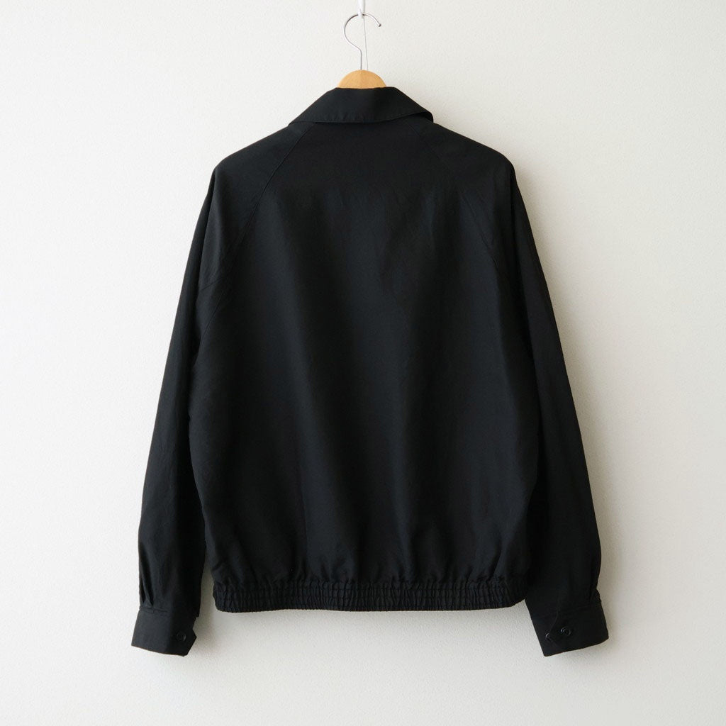 Washed Wool Silk Sports Jacket #Black [BHS26F020]