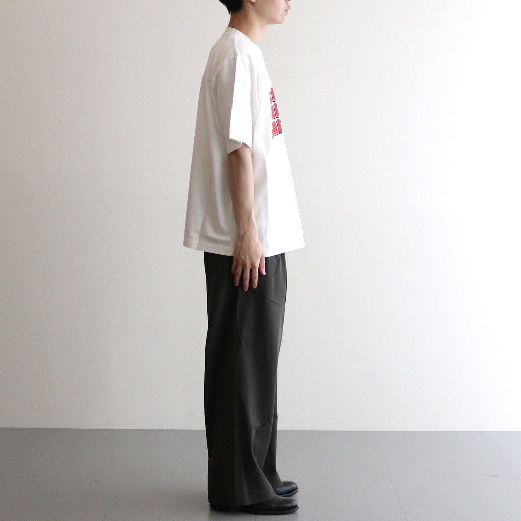 BRITPOP Print Tee WIDE #White×Red-PT [bROOTS25S34A]