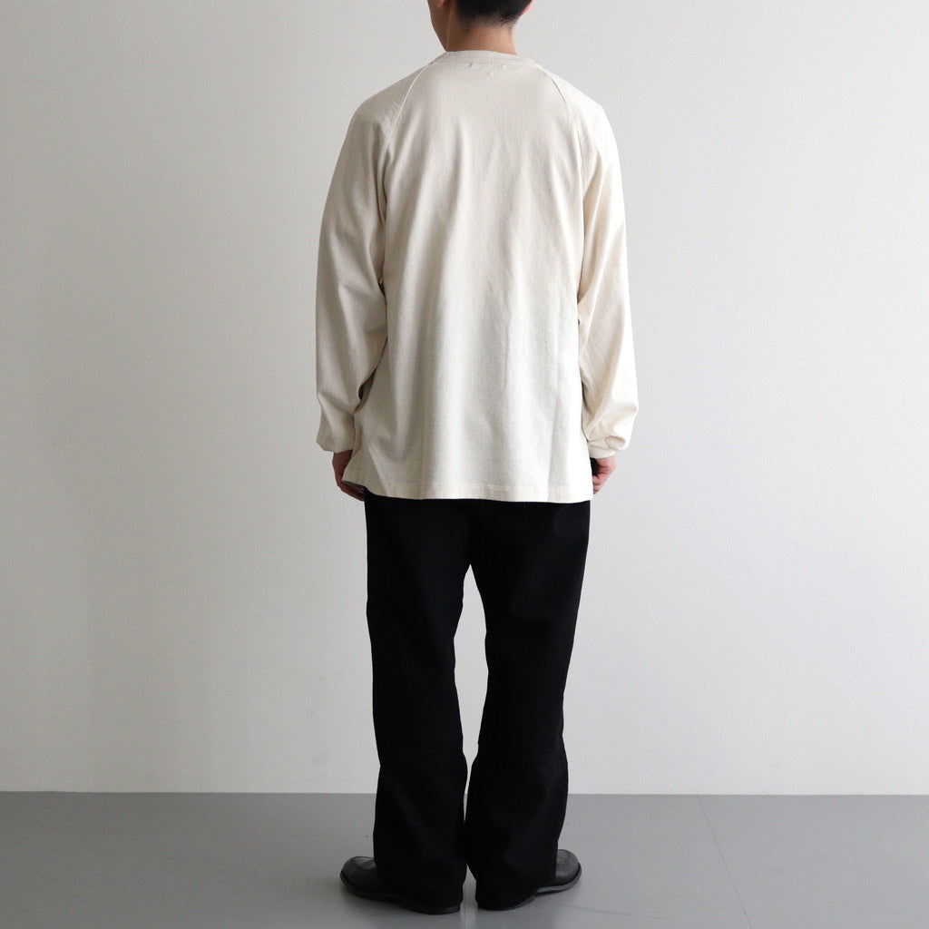 Co/Silk Nep Raglan Tee #Ivory [BHS24F037]