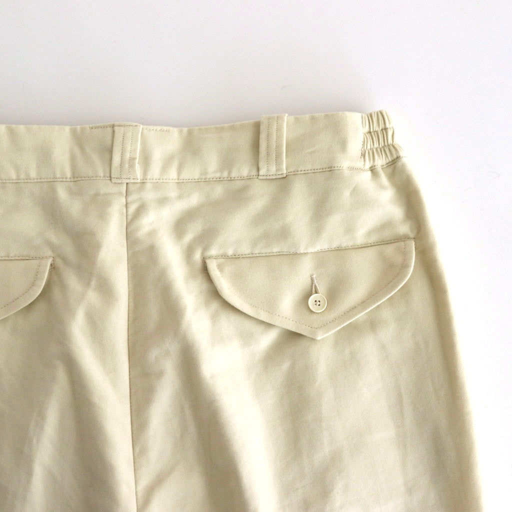 FRONT TUCK ARMY TROUSER #NATURAL [242OJ-PT06]