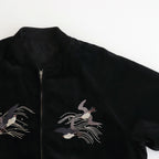 FADED VELVET SOUVENIR JACKET #GRAPHITE [242OJ-JK15]