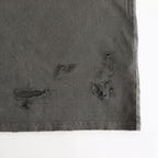 CREW NECK DAMAGED TEE #DAMAGED [M25B11CS01B]