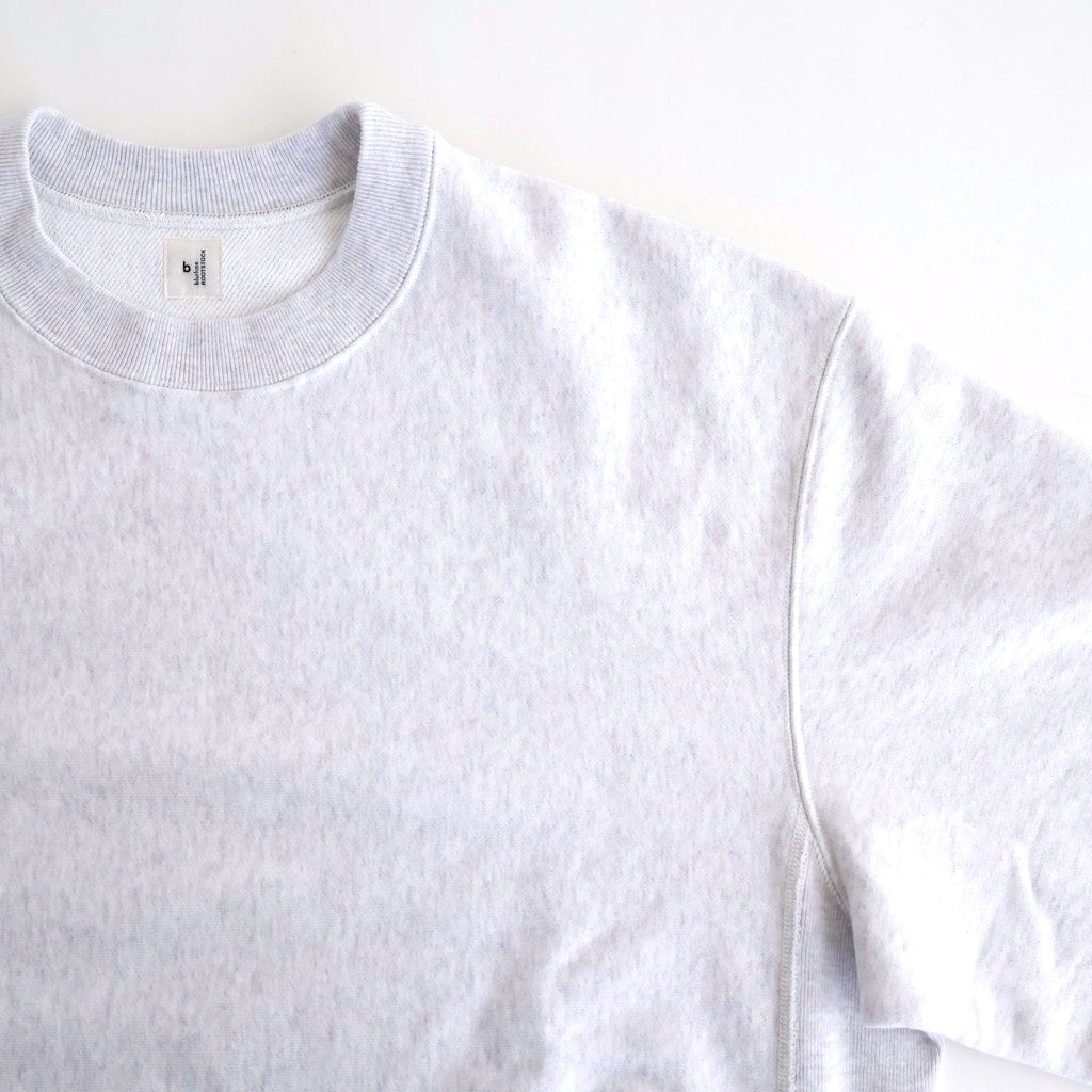 Soft&Hard Sweat Crew-Neck P/O #HeatherWhite [bROOTS24F21F25]
