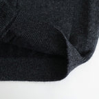 BABY ALPACA KURUMI TENJIKU V CARDIGAN #CHARCOAL [BN-25FM-059]