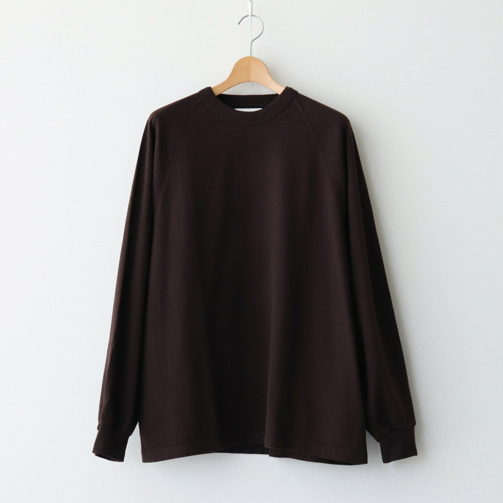 Co/Silk Nep Raglan Tee #Chocolate [BHS24F037]