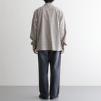 Organic Cotton Rambling Check Shirts Jacket #Beige check [6061-1104]