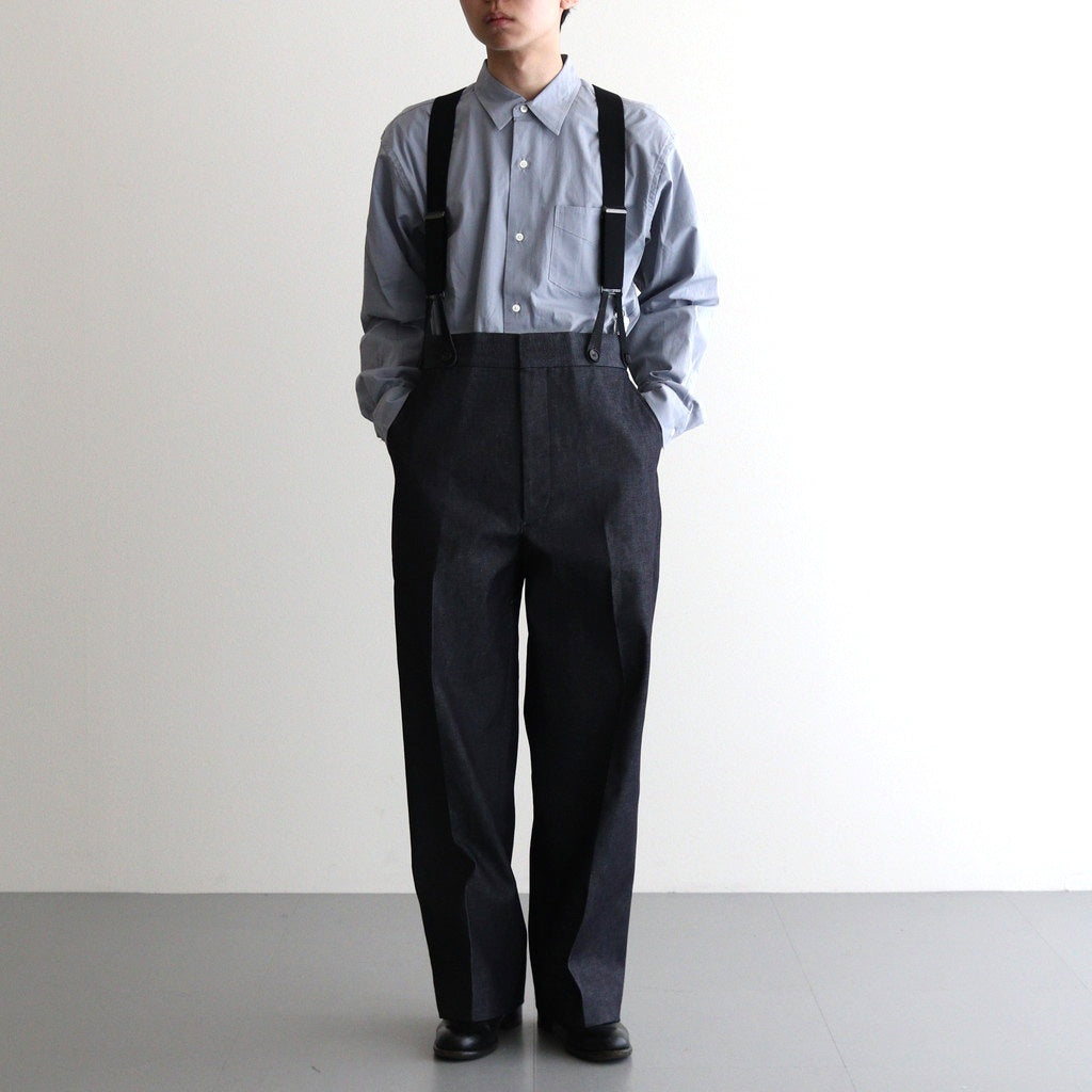 SOLIS COTTON TROUSERS - RIGID DENIM #INDIGO [HV501001]