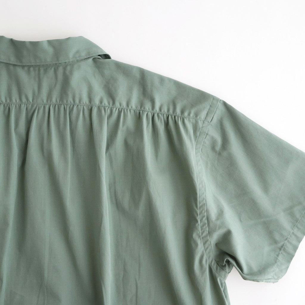 BACK GATHERING SS SHIRT #SAGE GREEN [PMAV-SS04]