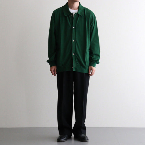 DOUBLE PLEATED SEMI EASY TROUSERS #BLACK [A26C07PT02C]