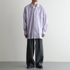 ITALIAN OPEN COLLAR SHIRT #LAVENDER [A26A23SH03C]