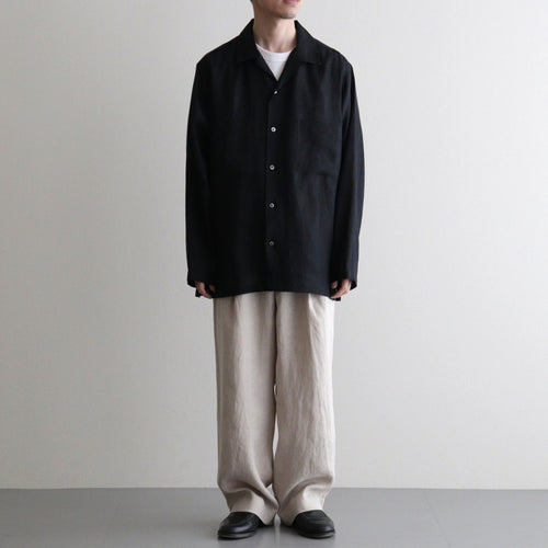 DOUBLE PLEATED EASY TROUSERS #TAUPE [A26A22PT02C]